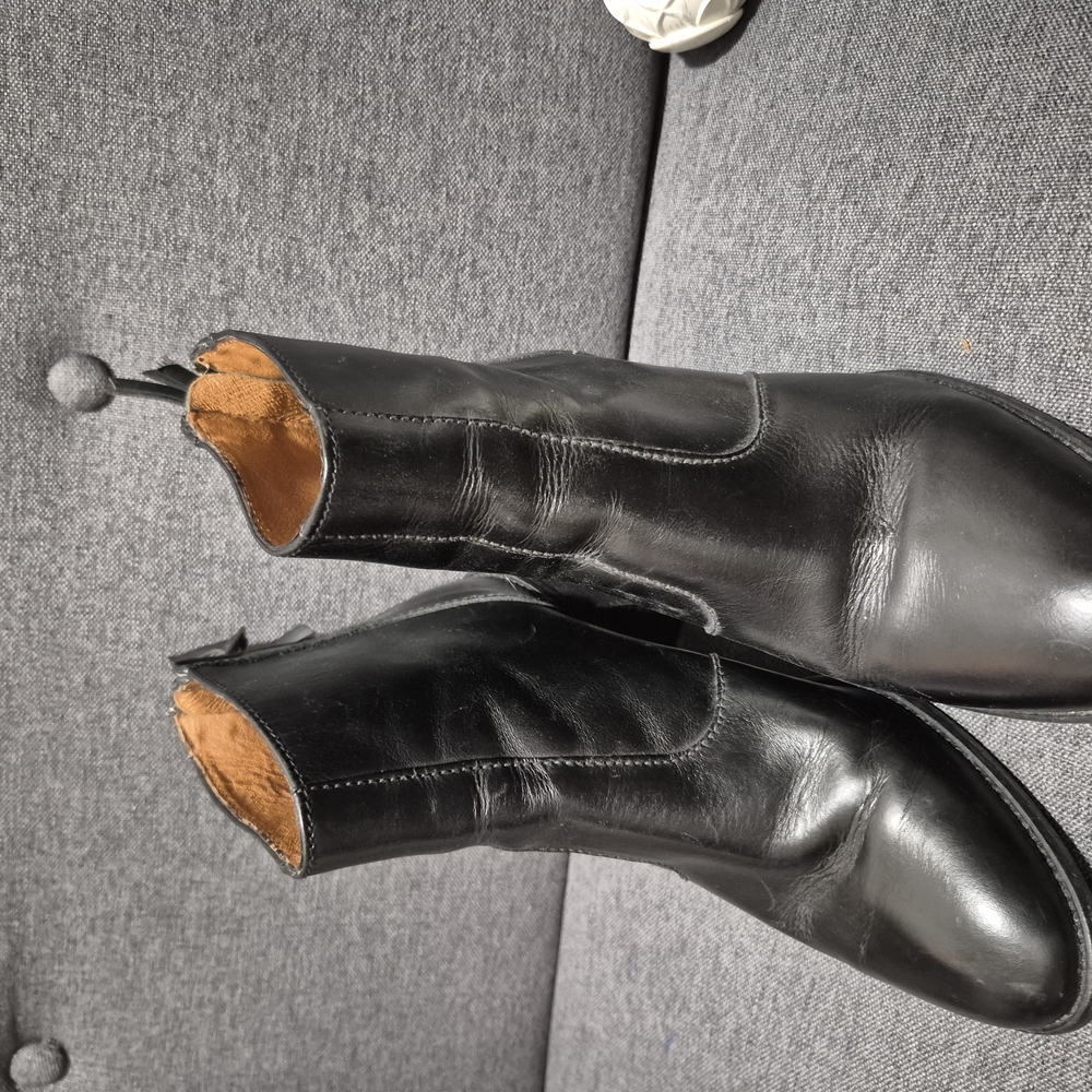 Women  Black Leather Boots